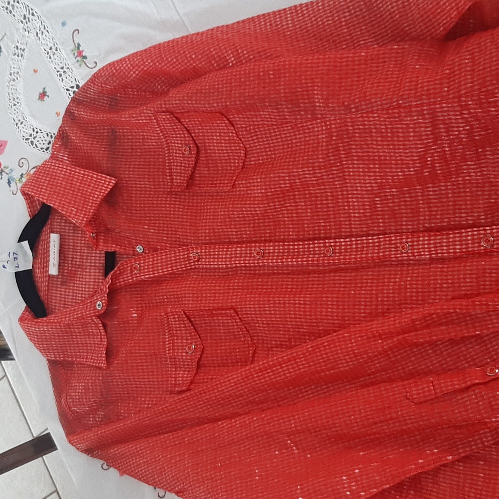 ARIAT Snap Button Cotton With Metalic Threads Sz XL
